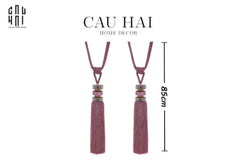 Cột Màn Đôi Fuchsia Bling Bling Tassel Curtain Tieback- 85Cm-CẬU HAI HOME DECOR