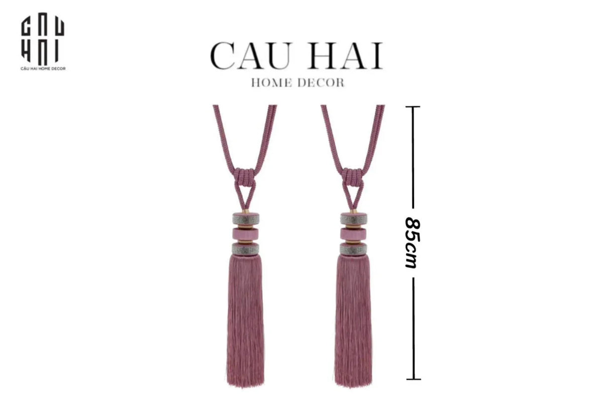 Cột Màn Đôi Fuchsia Bling Bling Tassel Curtain Tieback- 85Cm-RÈM & MÀN CHE-CẬU HAI HOME DECOR