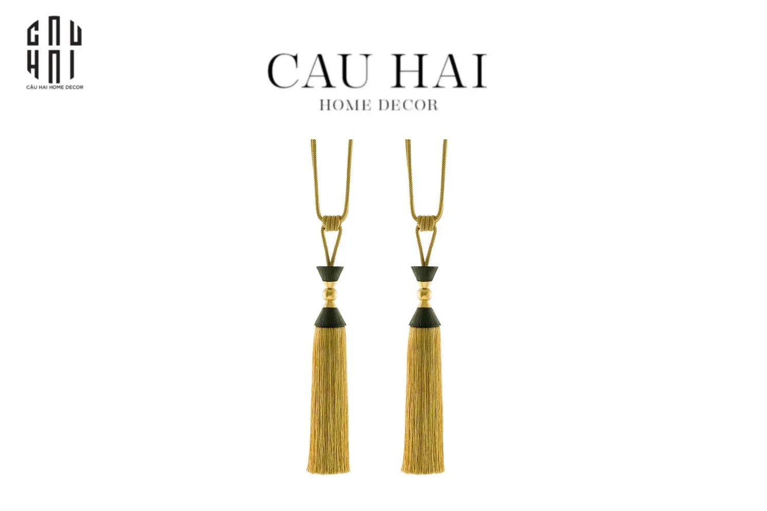 Cột Màn Đôi Lumière Éclat Tassel Curtain Tieback 87Cm-CẬU HAI HOME DECOR