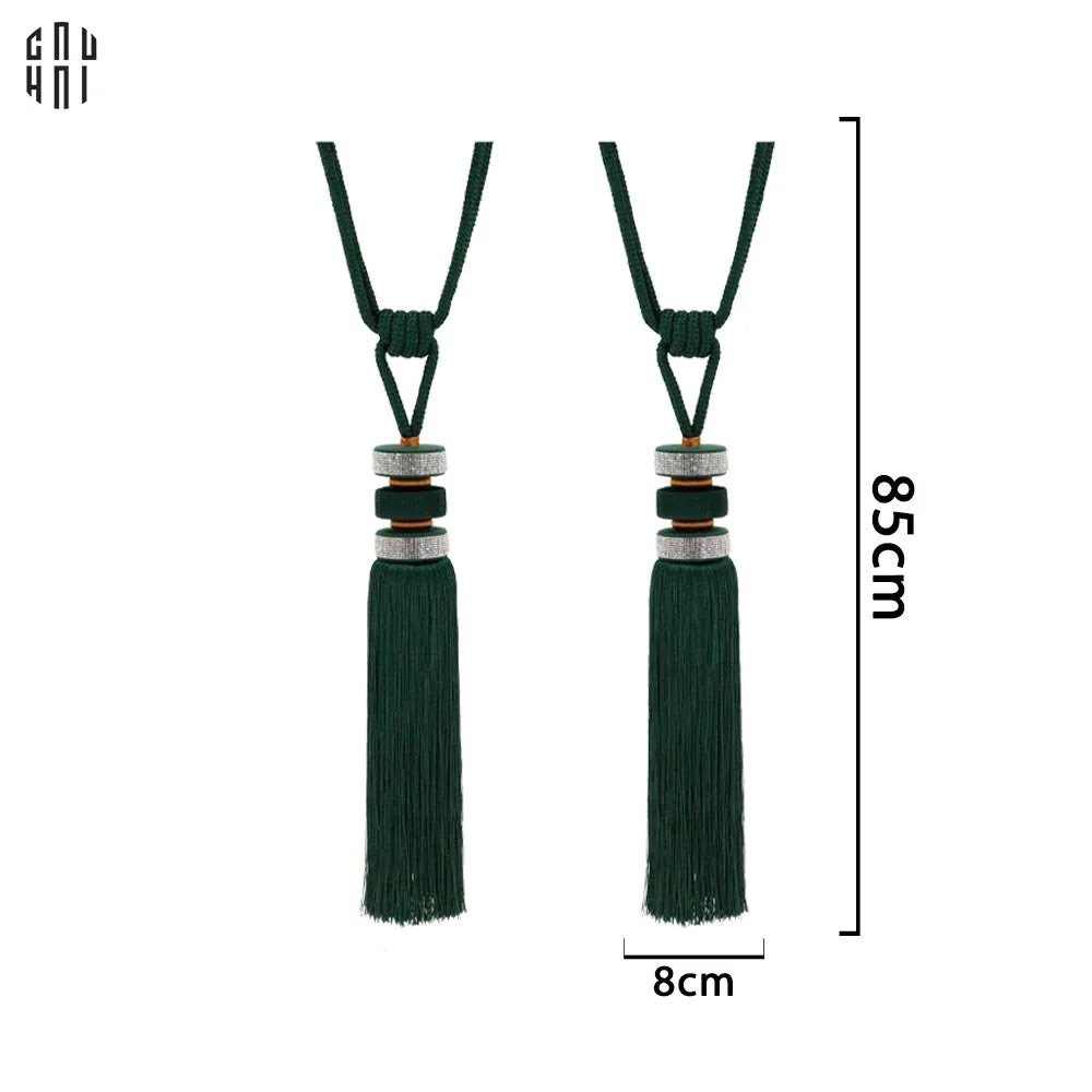 Cột Màn Emerald Bling Bling Tassel Curtain Tieback 2Pcs 8x85-RÈM & MÀN CHE-CẬU HAI HOME DECOR