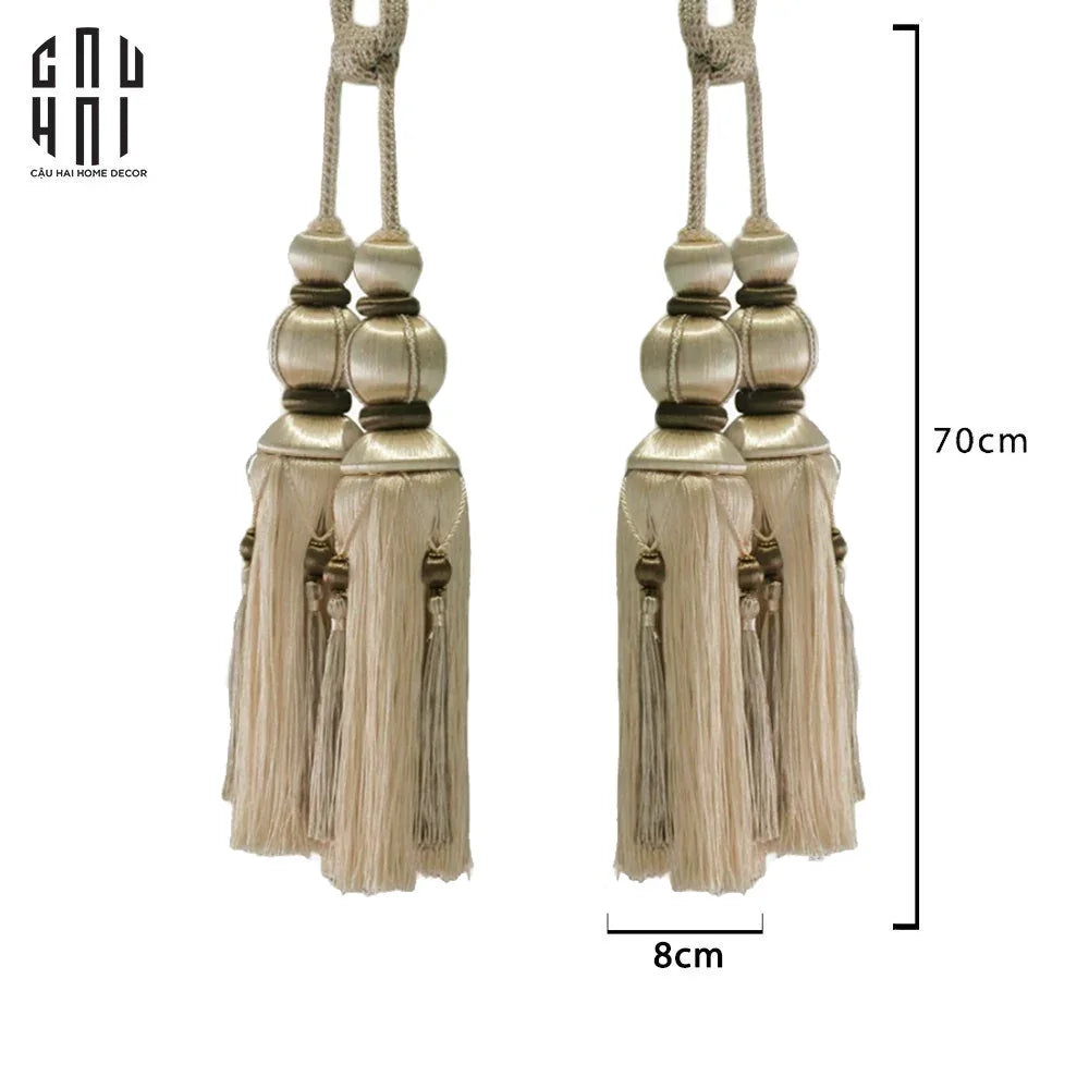 Cột Màn Rita Tassel Curtain Tieback 2Pcs 2Pcs-CẬU HAI HOME DECOR