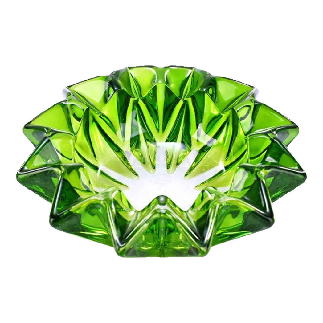 Maison Couture -  Gạt Tàn Pha Lê Lục Bảo  Émeraude Cristalleries Décor Ashtrays S9