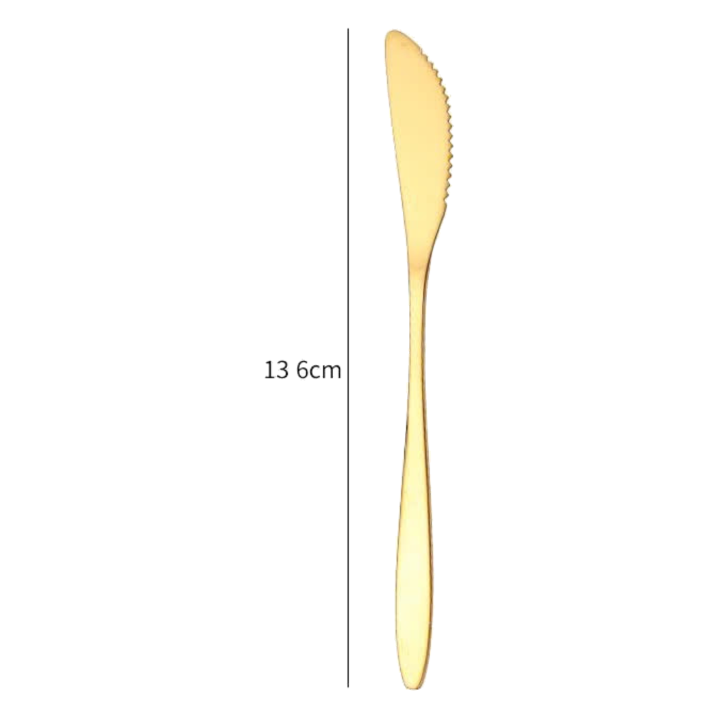 Dao Cắt Bánh Inox Mạ Vàng - Golden Butter Knife - Cậu Hai Home Decor