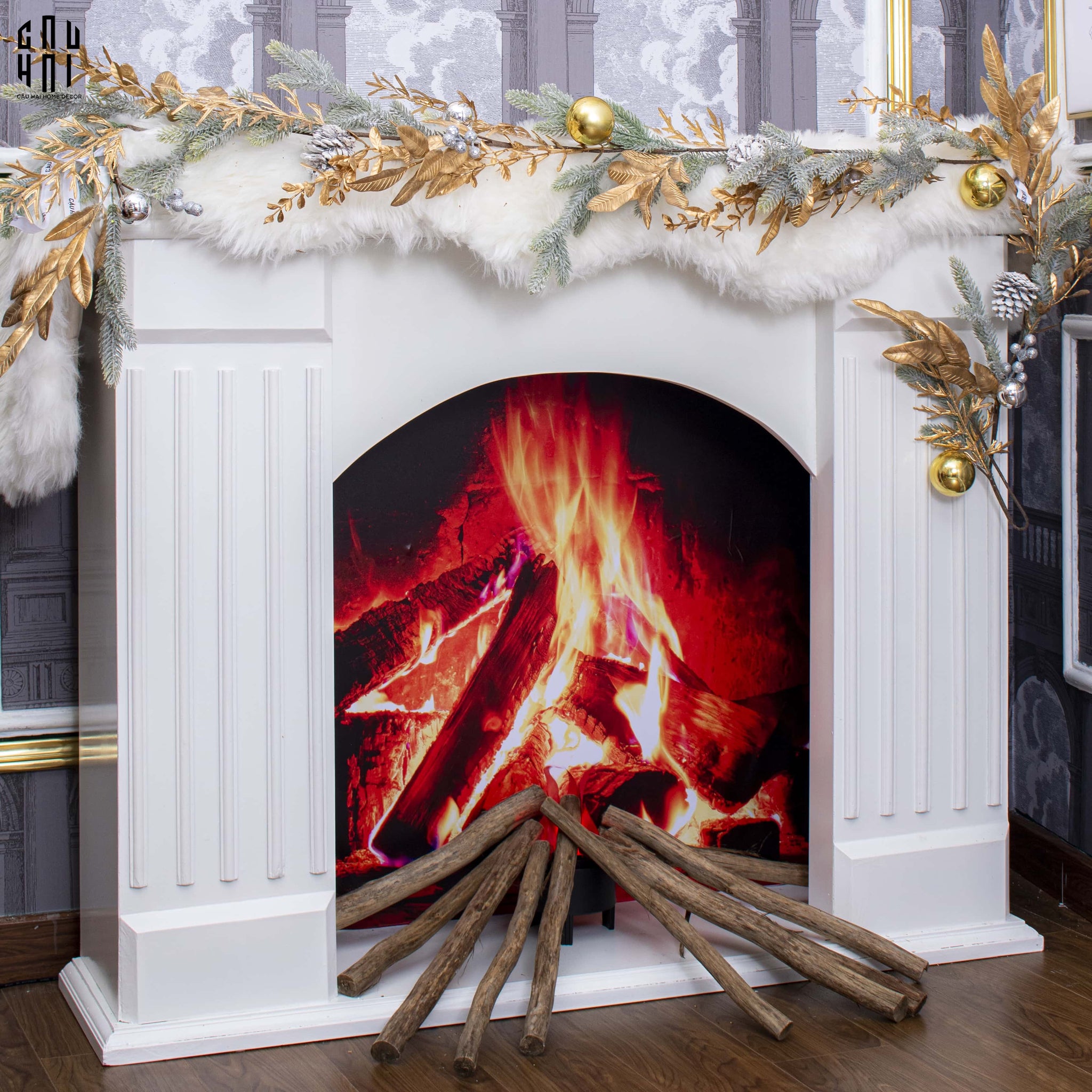 DÂY THÔNG TRANG TRÍ GIÁNG SINH - LUXURY CHRISTMAS WREATH-CẬU HAI HOME DECOR