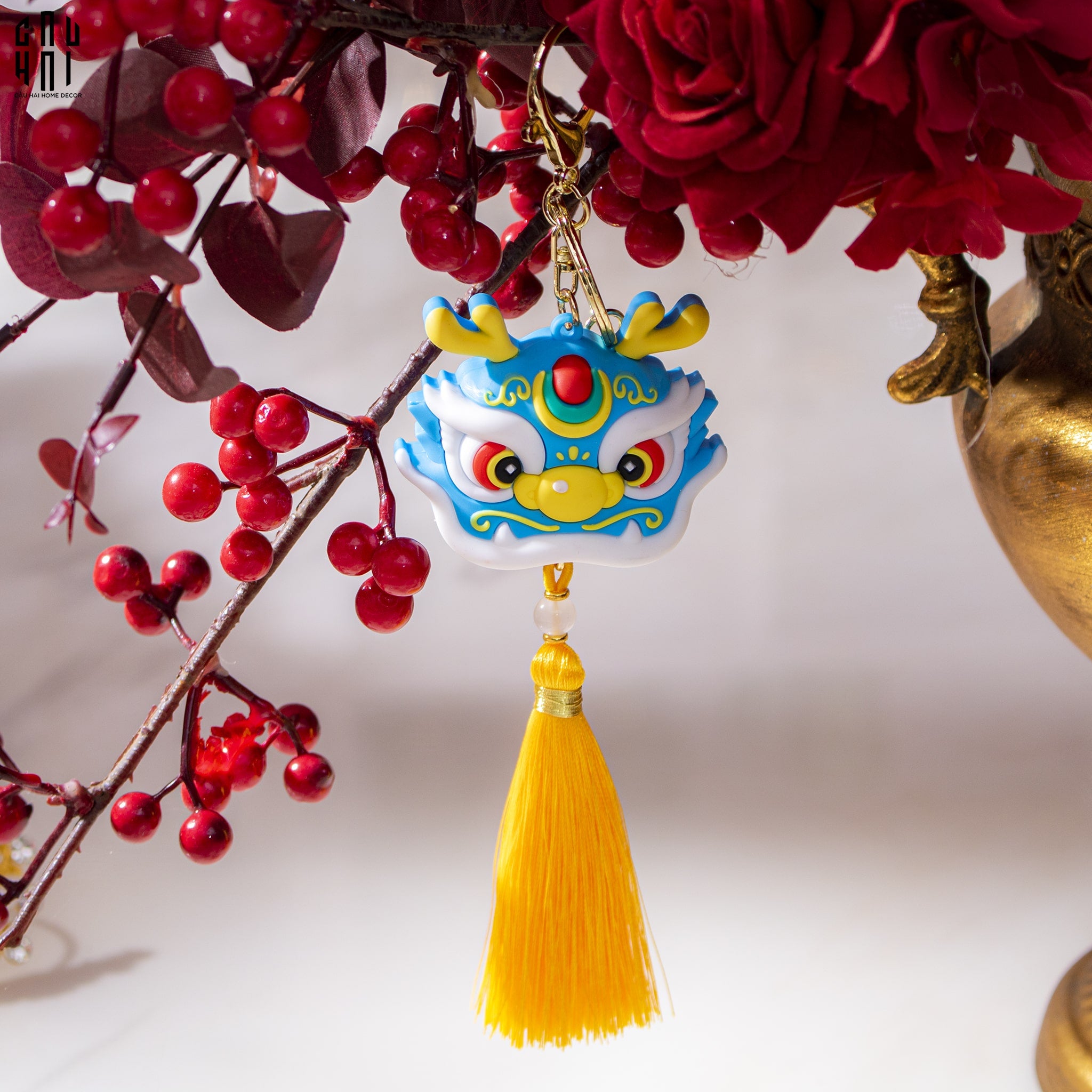 Dây Treo Kỳ Lân Premium - Blue - CẬU HAI HOME DECOR