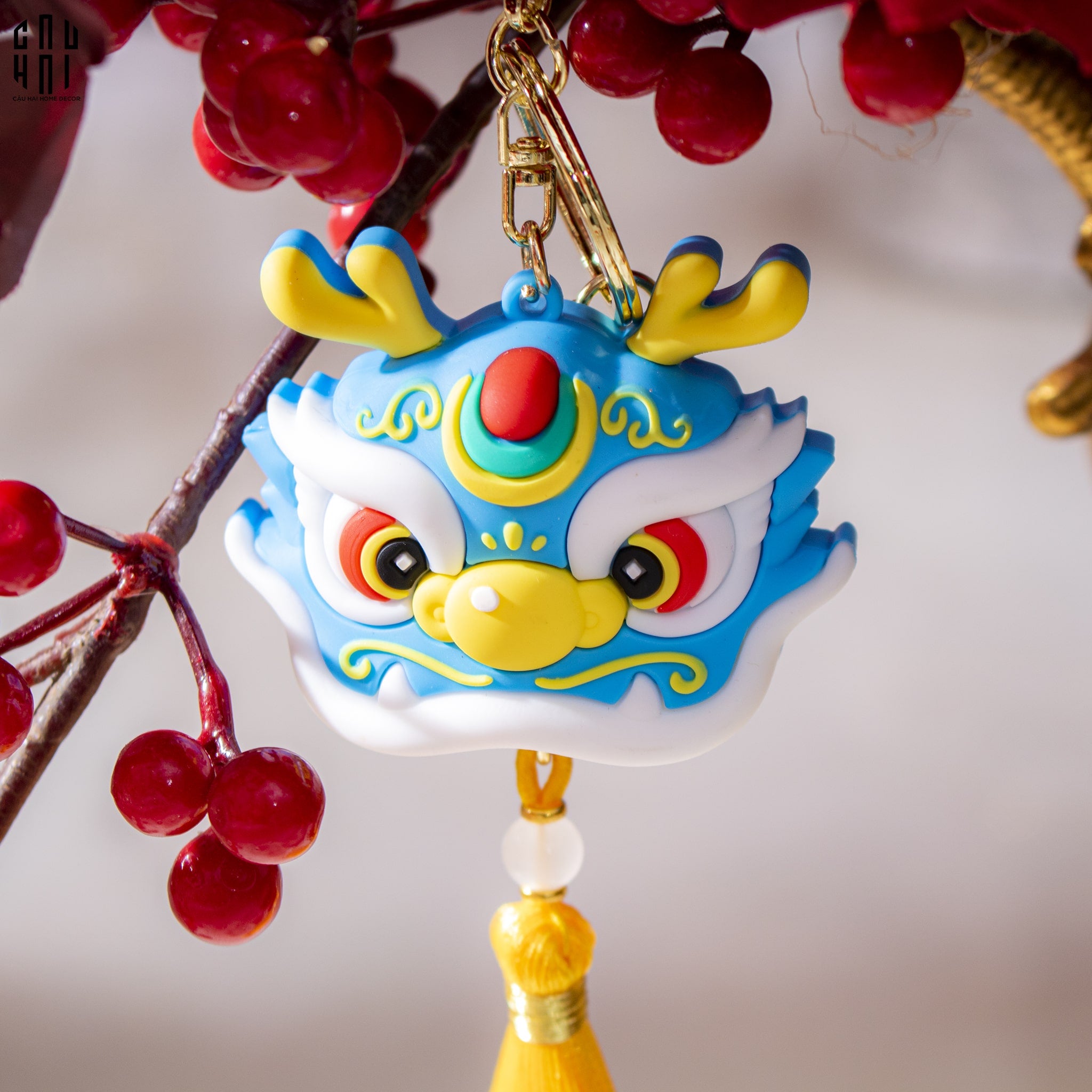 Dây Treo Kỳ Lân Premium - Blue - CẬU HAI HOME DECOR