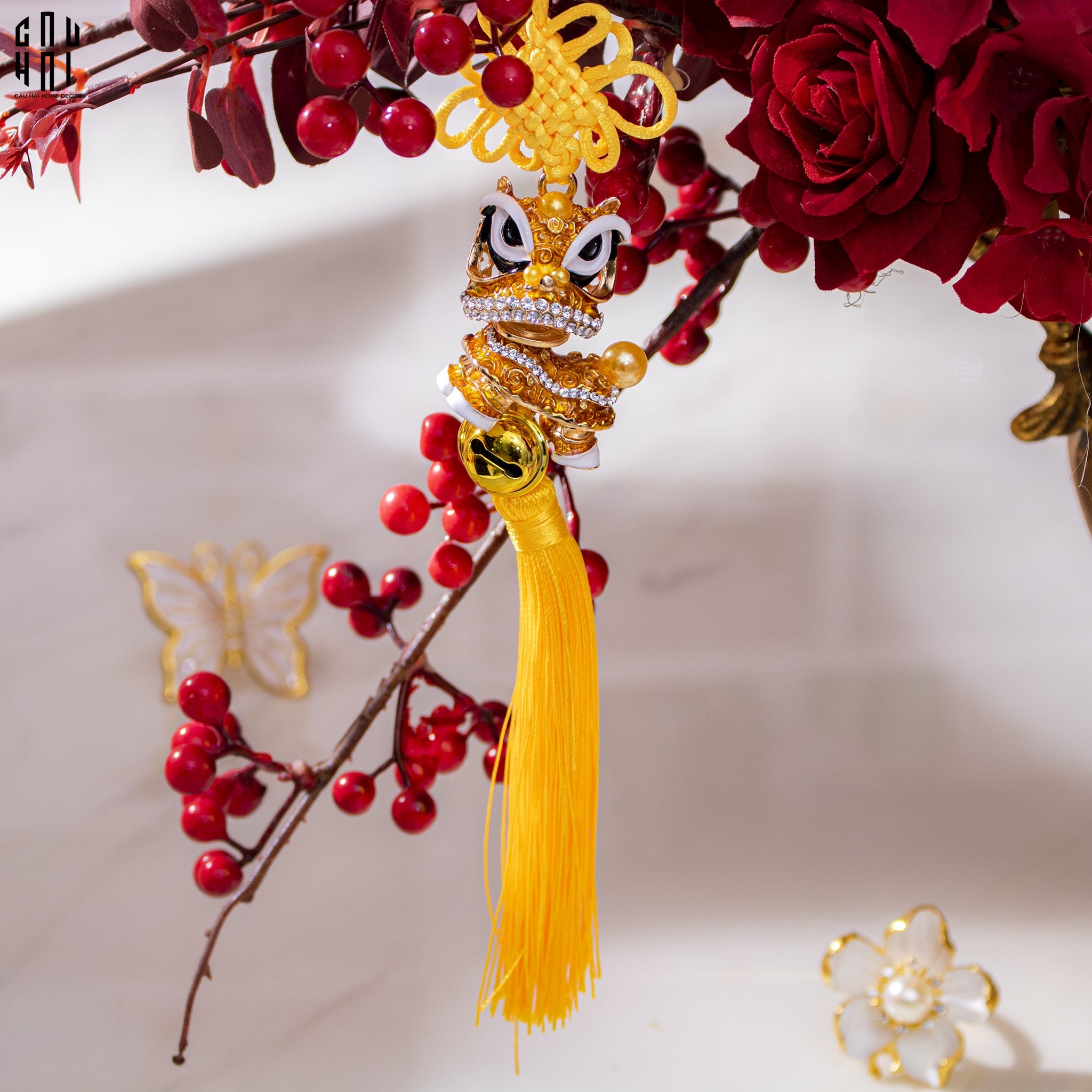 Dây Treo Kỳ Lân Vàng - CẬU HAI HOME DECOR