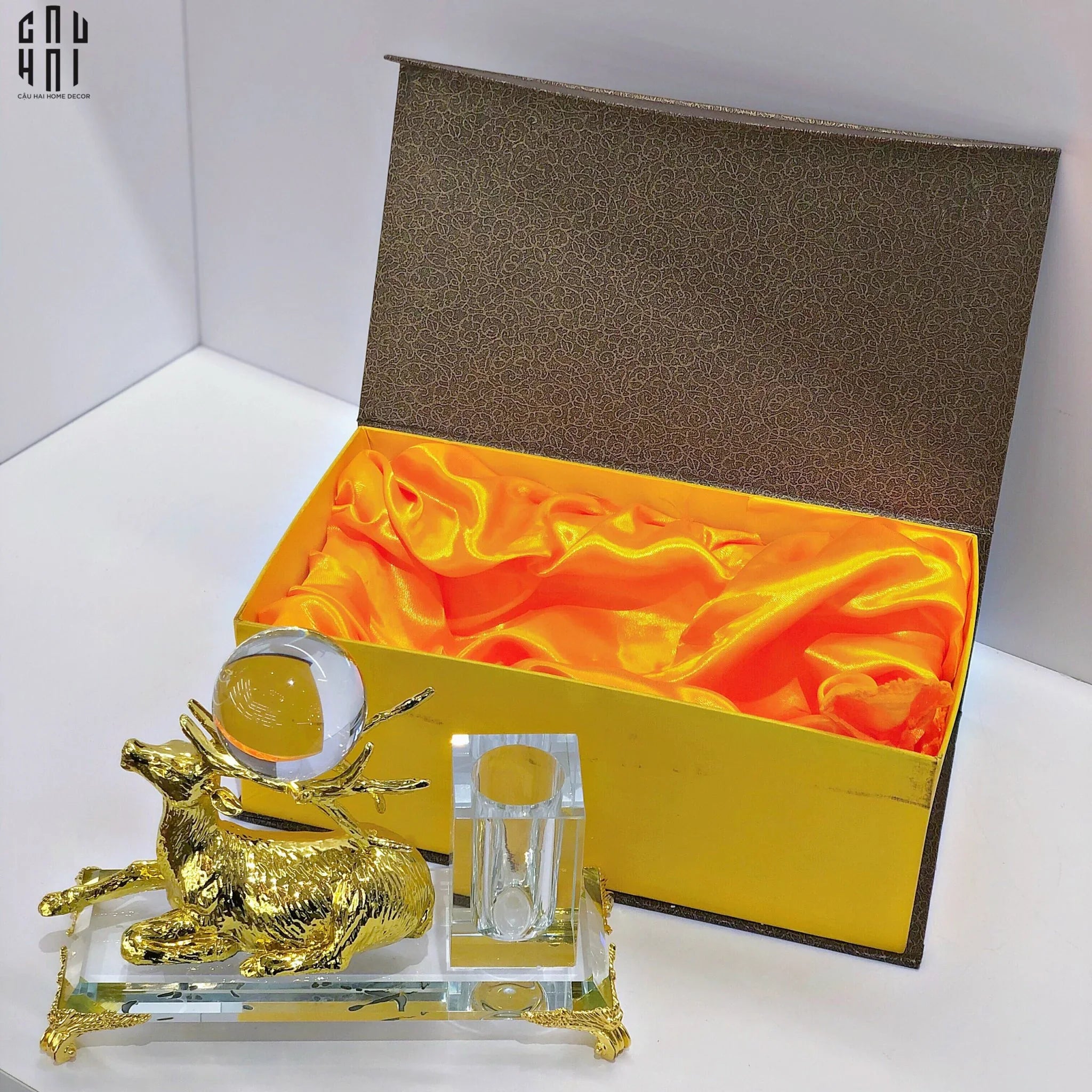 Đế Bút Golden Fortune-PHỤ KIỆN BÀN LÀM VIỆC-CẬU HAI HOME DECOR