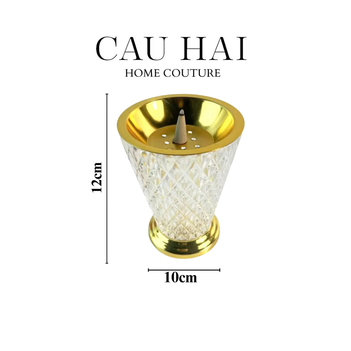 Đế Đốt Trầm Lumière Cone Burner-ĐỐT TRẦM & HƯƠNG THƠM-CẬU HAI HOME DECOR
