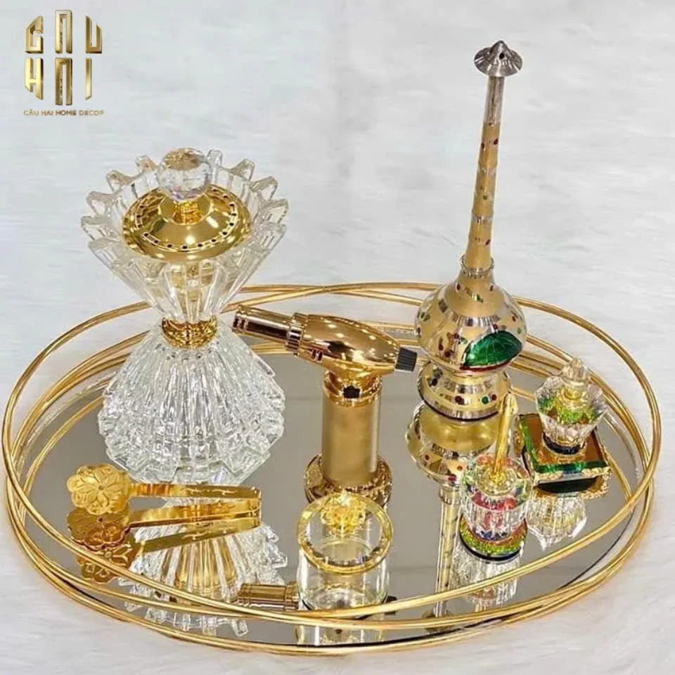 Đế Đốt Trầm Pha Lê La Robe De Lumiere-ĐỐT TRẦM & HƯƠNG THƠM-CẬU HAI HOME DECOR