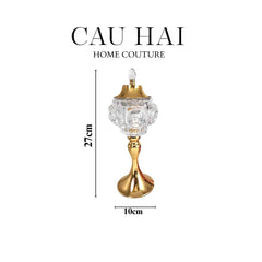 Đế Đốt Trầm Royal Crystal Burner-ĐỐT TRẦM & HƯƠNG THƠM-CẬU HAI HOME DECOR