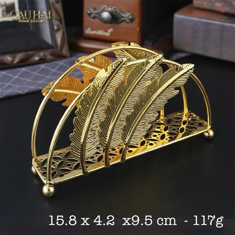 Đế Giấy Royale Persian Aurum Plumage Tissue Holder-CẬU HAI HOME DECOR
