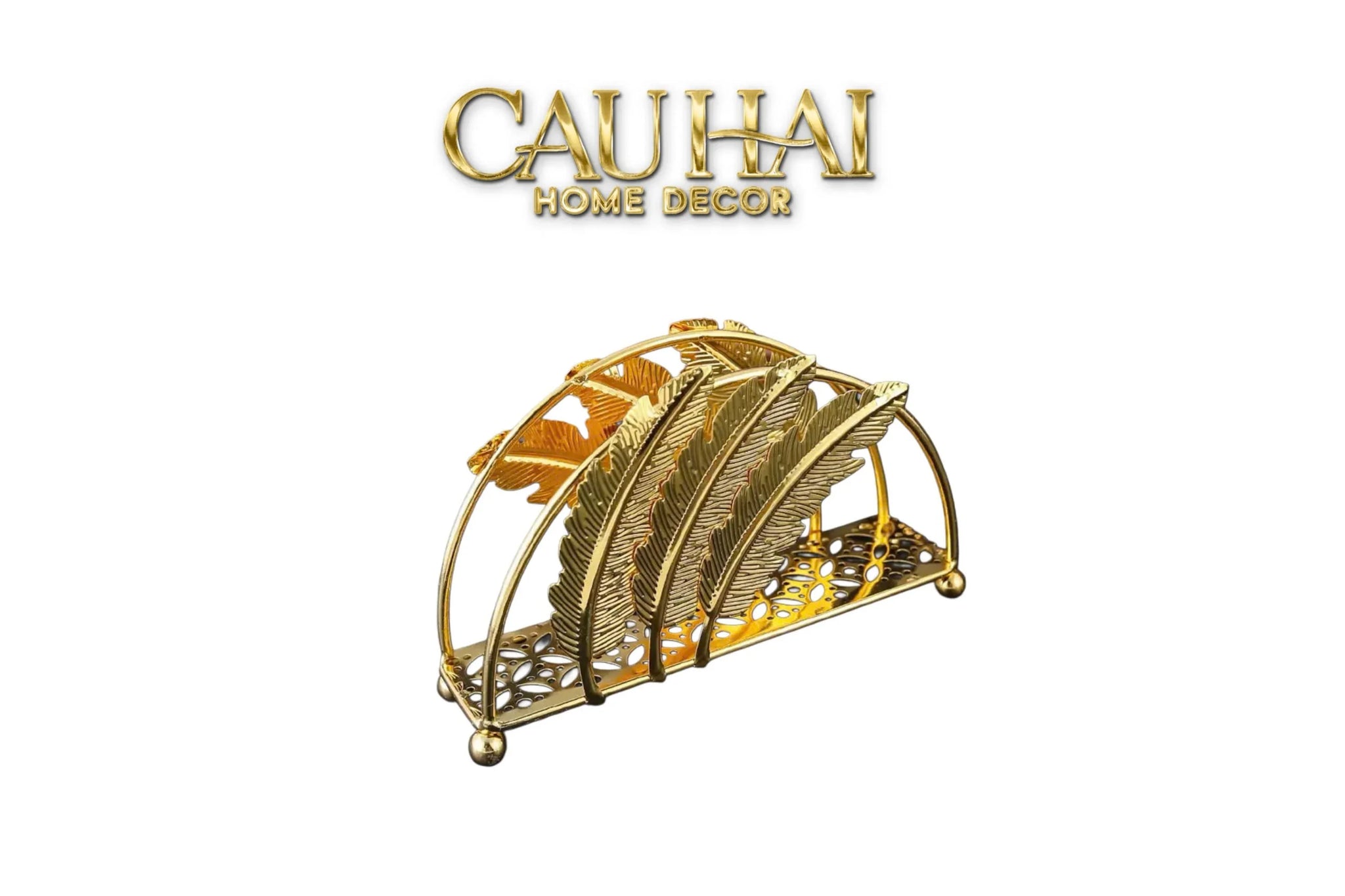 Đế Giấy Royale Persian Aurum Plumage Tissue Holder-CẬU HAI HOME DECOR