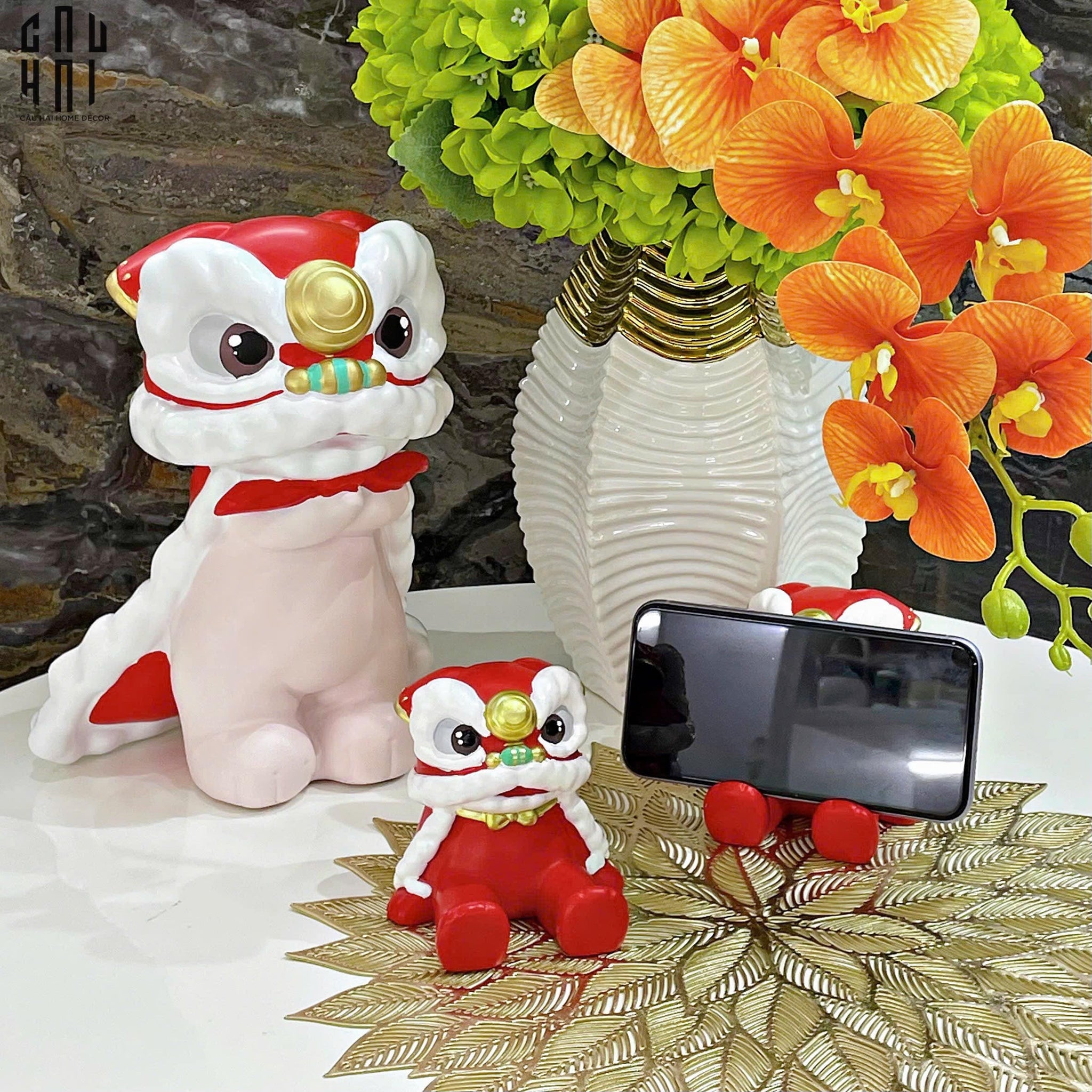 ĐẾ GIỮ ĐIỆN THOẠI KỲ LÂN-CẬU HAI HOME DECOR