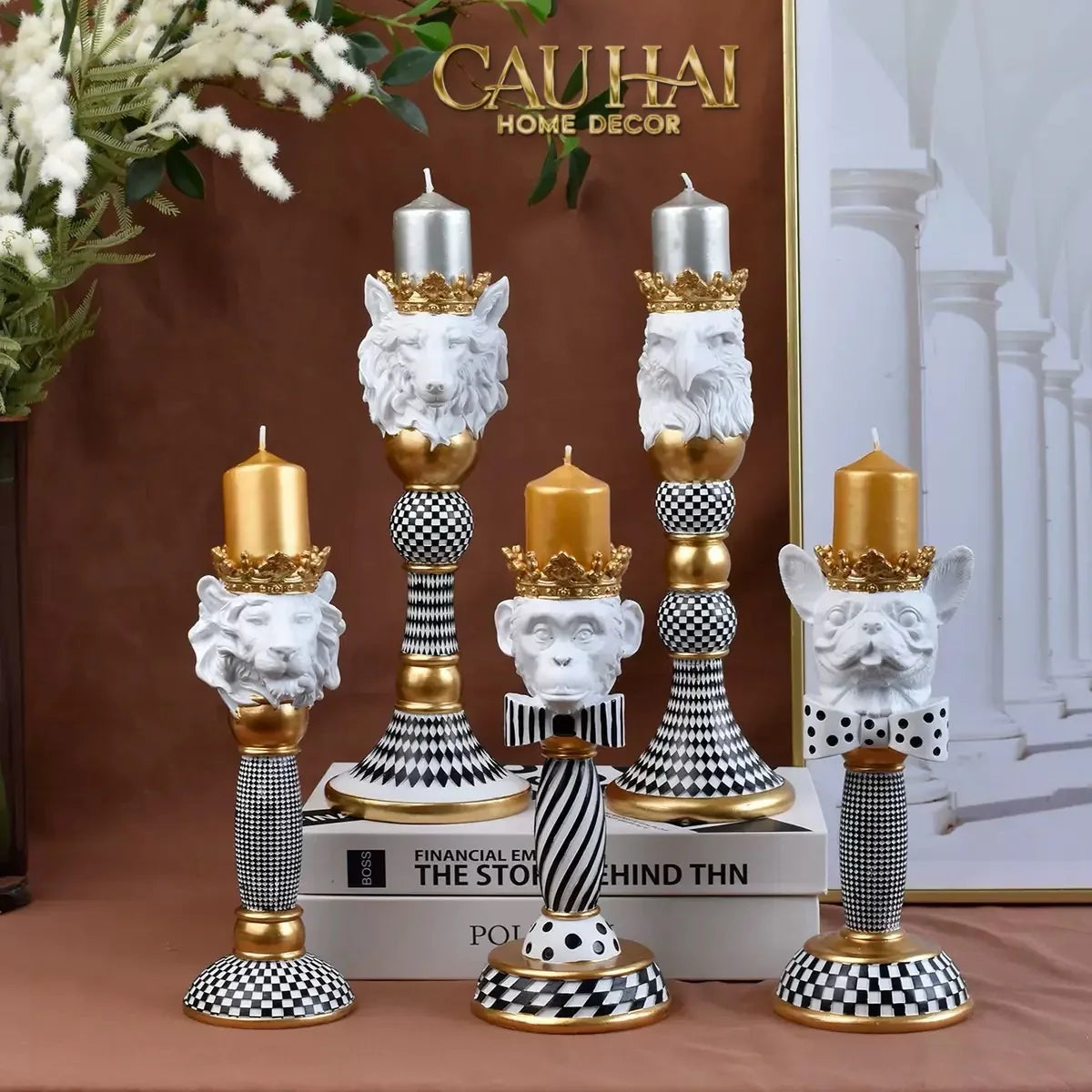 Đế Nến Animalier Réflexion Candle Holder-ĐÈN TRANG TRÍ-CẬU HAI HOME DECOR