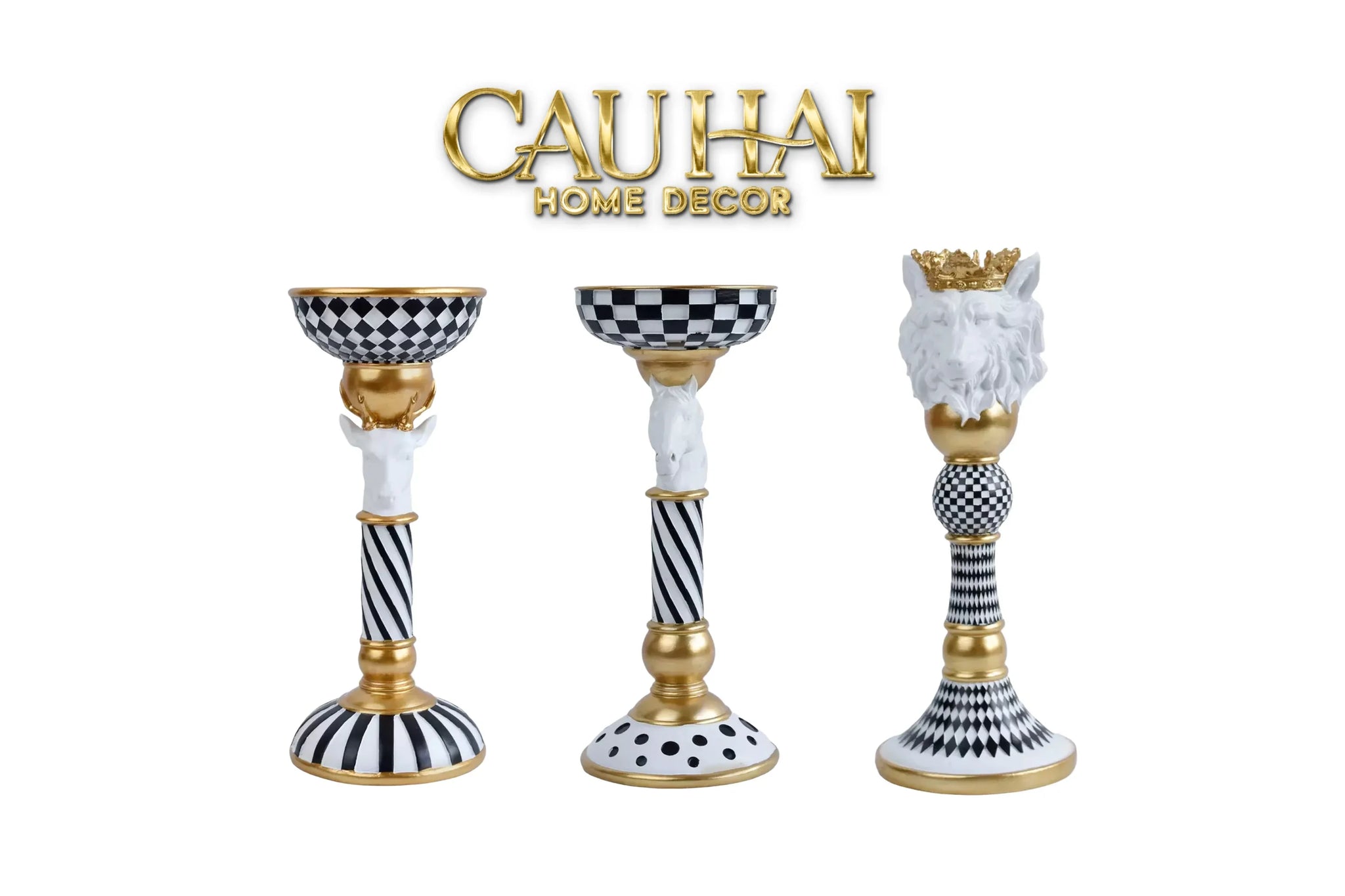 Đế Nến Animalier Réflexion Candle Holder-CẬU HAI HOME DECOR