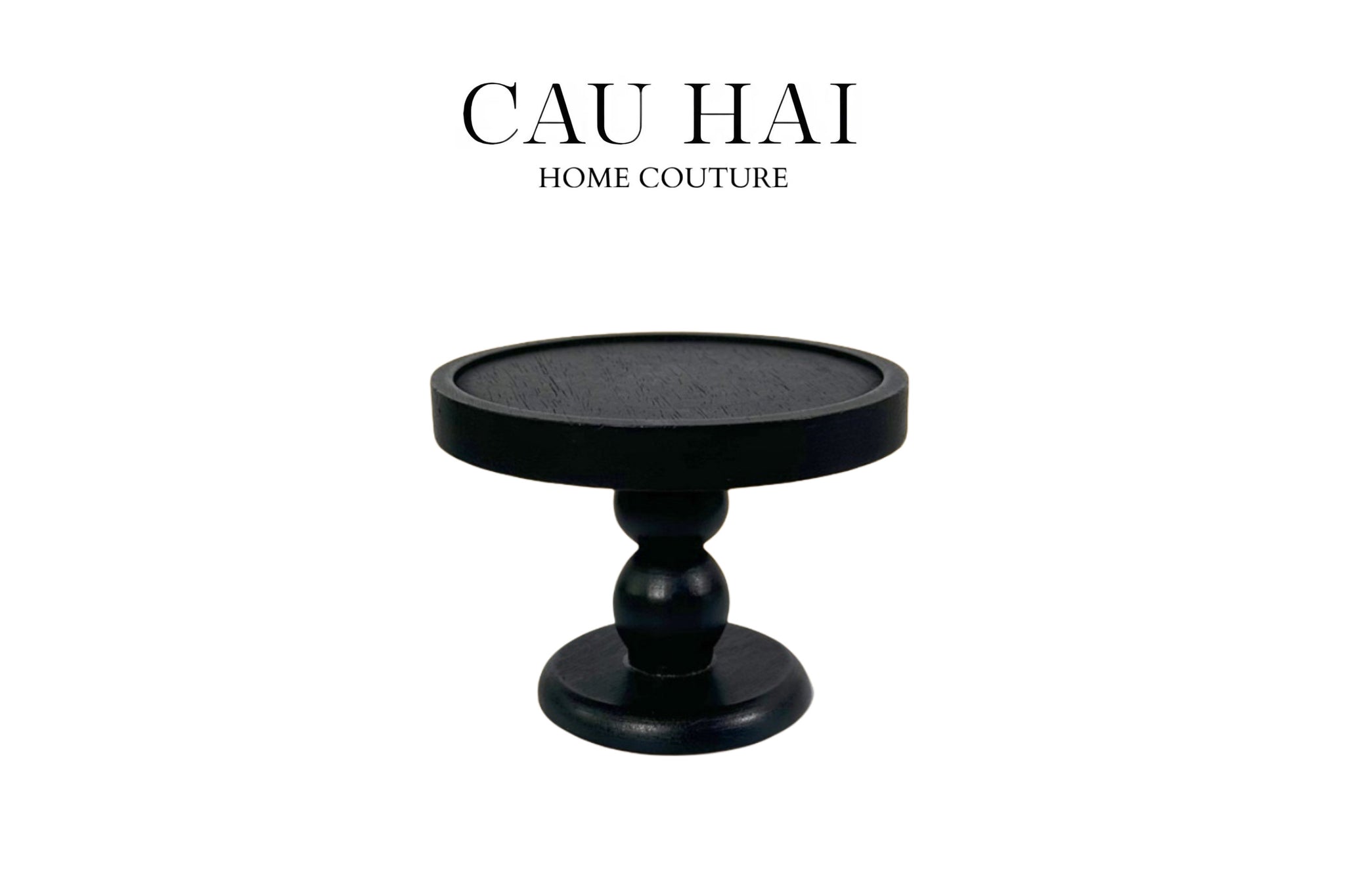ĐẾ NẾN BLACK WOOD-1- Cậu Hai Home Decor