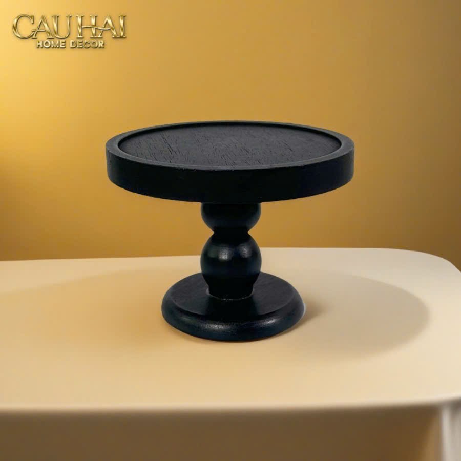 ĐẾ NẾN BLACK WOOD-7- Cậu Hai Home Decor