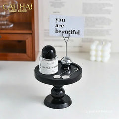Đế Nến Black Wood-ĐẾ NẾN-CẬU HAI HOME DECOR