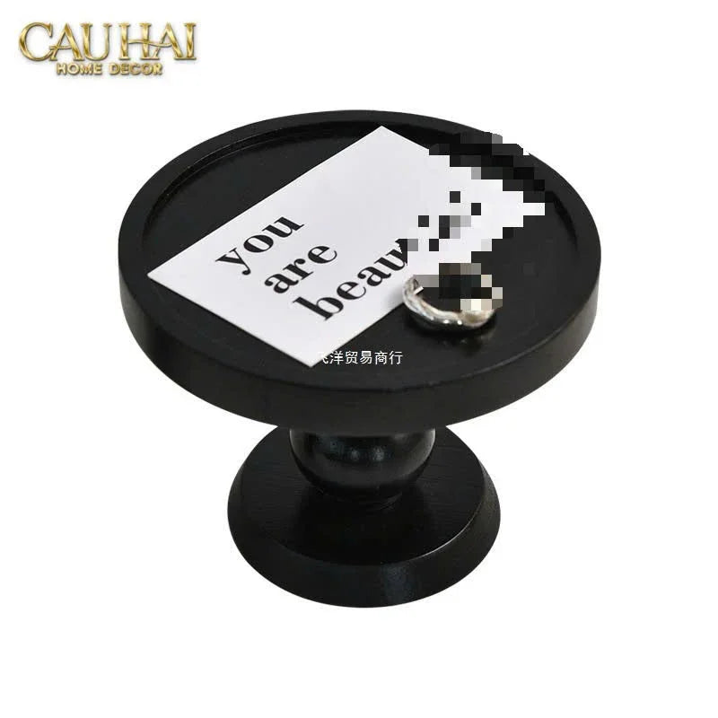 Đế Nến Black Wood-ĐẾ NẾN-CẬU HAI HOME DECOR