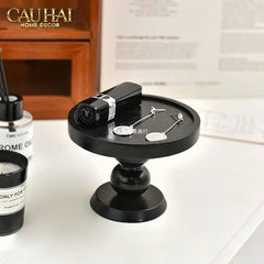 Đế Nến Black Wood-ĐẾ NẾN-CẬU HAI HOME DECOR