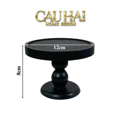 Đế Nến Black Wood-ĐẾ NẾN-CẬU HAI HOME DECOR