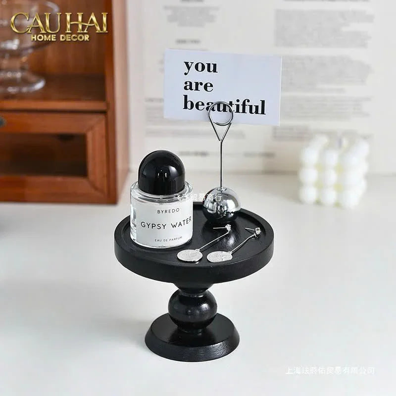 Đế Nến Black Wood-CẬU HAI HOME DECOR