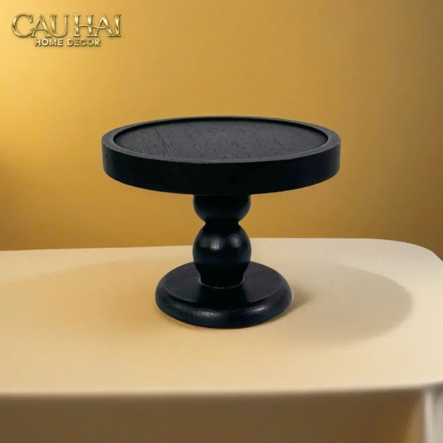 Đế Nến Black Wood-CẬU HAI HOME DECOR