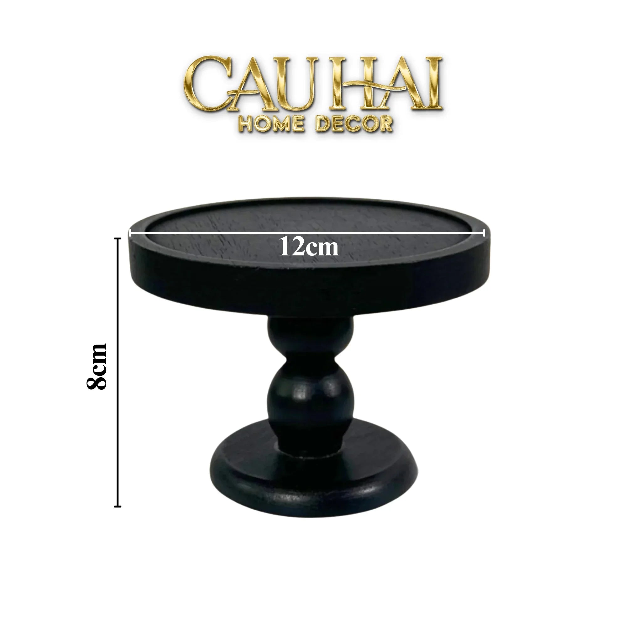Đế Nến Black Wood-CẬU HAI HOME DECOR