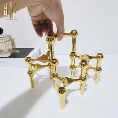 Đế Nến Gilded Hexalink Trilogy Module-ĐẾ NẾN-CẬU HAI HOME DECOR