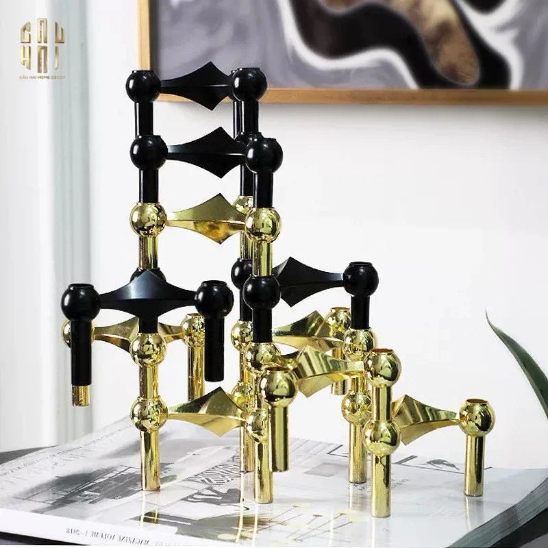 Đế Nến Gilded Hexalink Trilogy Module-ĐẾ NẾN-CẬU HAI HOME DECOR