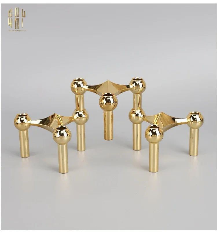 Đế Nến Gilded Hexalink Trilogy Module-ĐẾ NẾN-CẬU HAI HOME DECOR