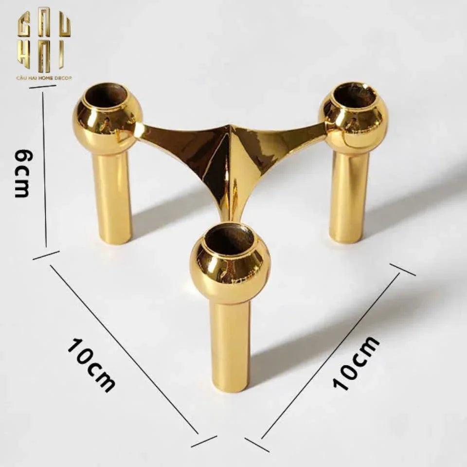 Đế Nến Gilded Hexalink Trilogy Module-CẬU HAI HOME DECOR