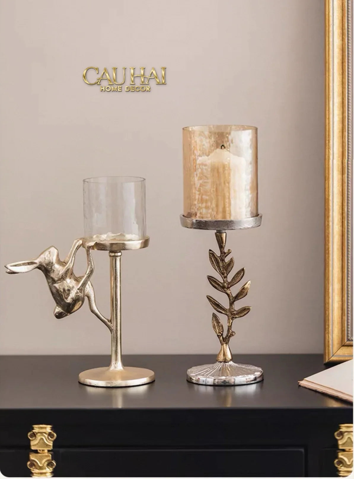 Đế Nến Thỏ Climbing Glory Lapin Brasson Candle Holder-ĐÈN TRANG TRÍ-CẬU HAI HOME DECOR