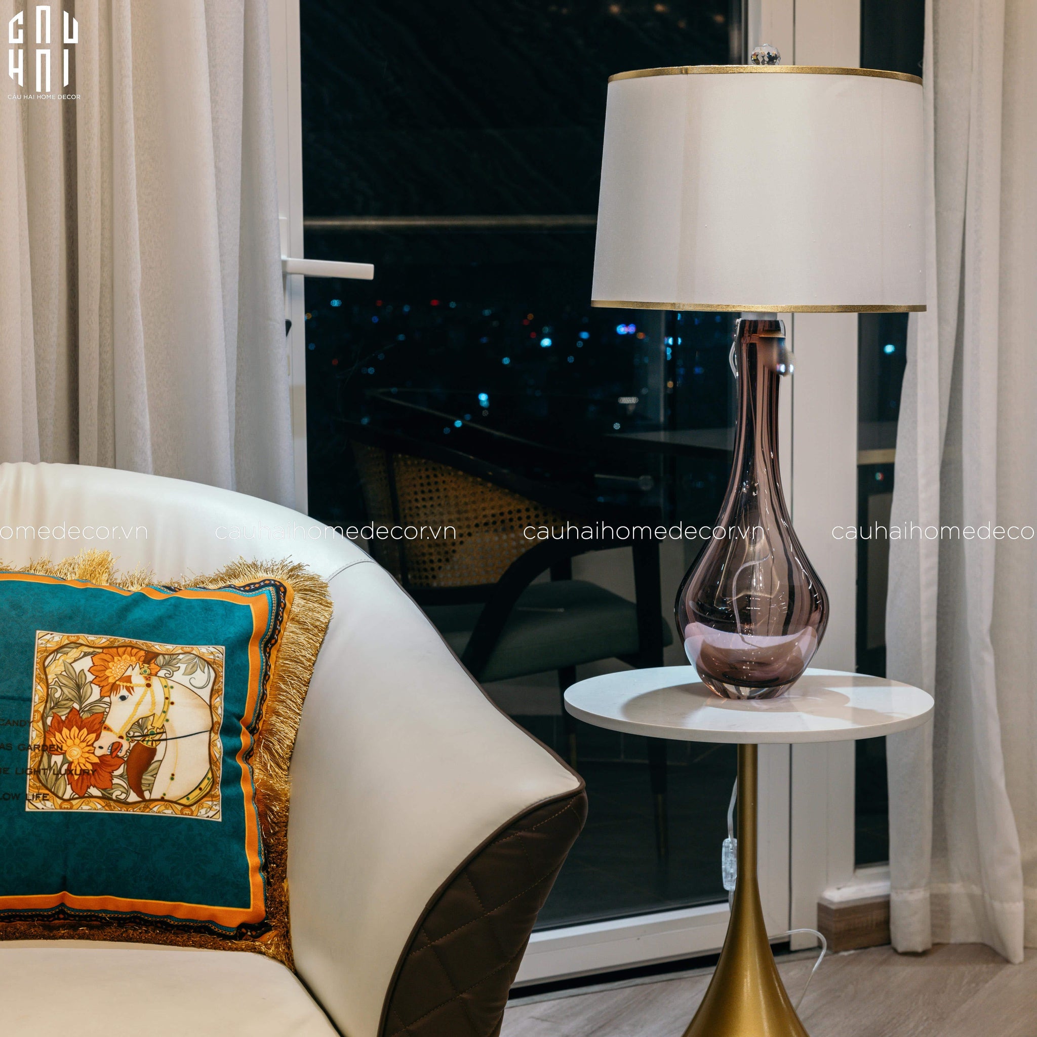 Đèn Bàn Esther - Esther Side Table Lamp-ĐÈN BÀN-CẬU HAI HOME DECOR