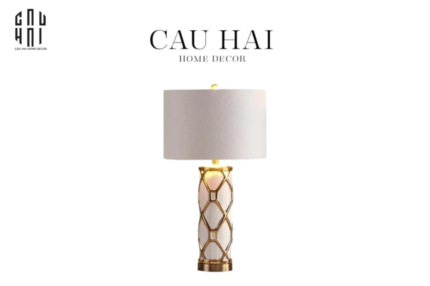 ĐÈN BÀN IRIS WHITE - IRIS WHITE SIDE TABLE LAMP