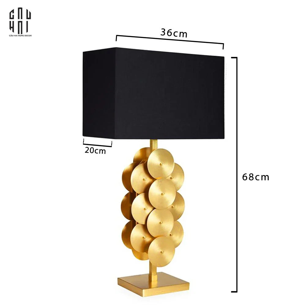 Đèn Bàn Léman - Léman Golden Side Table Lamp-ĐÈN BÀN-CẬU HAI HOME DECOR