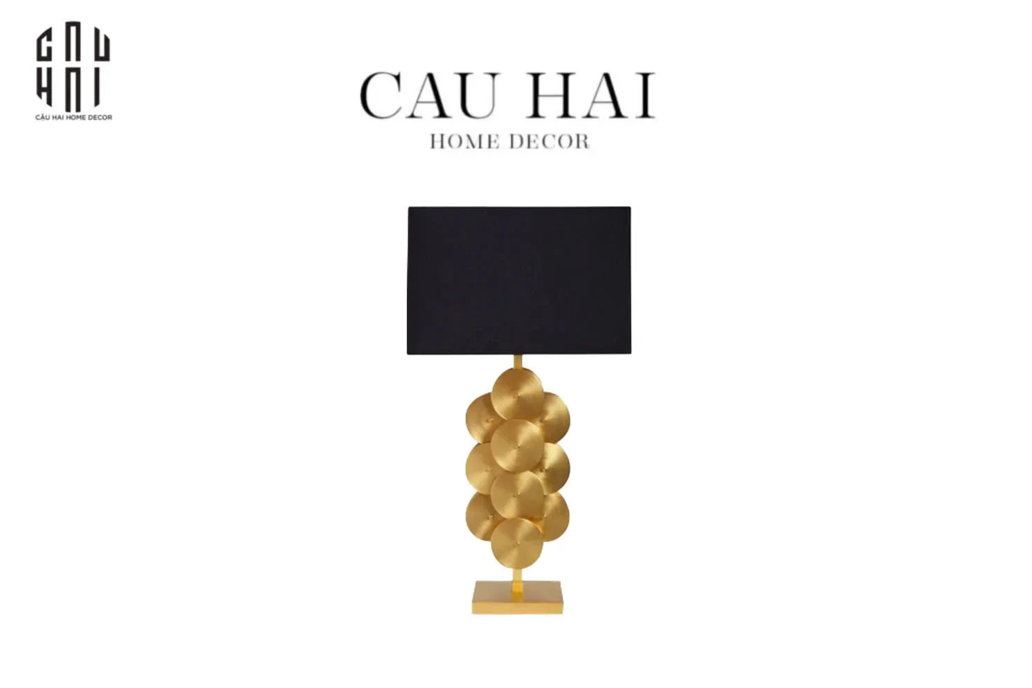 Đèn Bàn Léman - Léman Golden Side Table Lamp-ĐÈN BÀN-CẬU HAI HOME DECOR