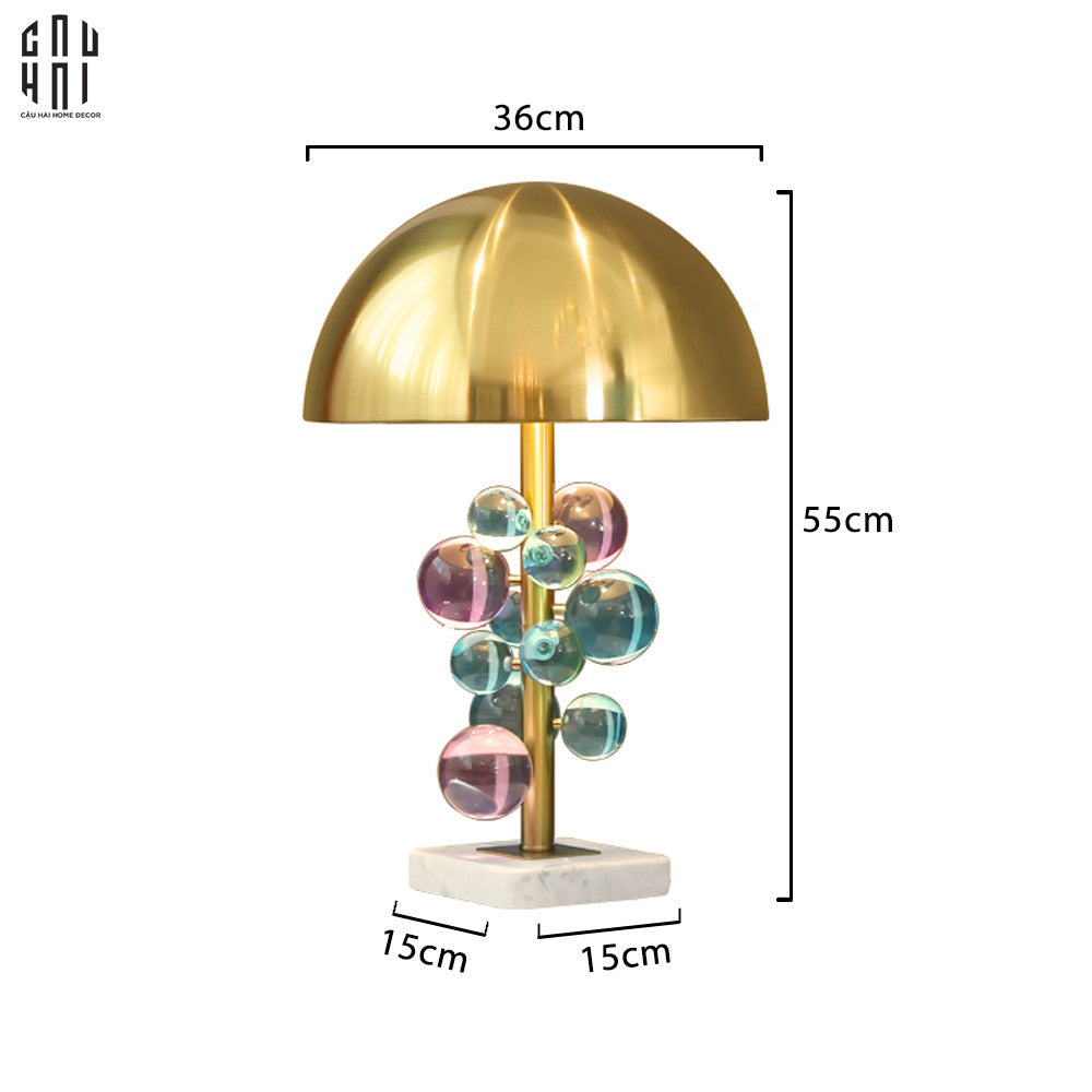 Đèn Bàn Marble Lumière Météore Pink Pong H45-CẬU HAI HOME DECOR
