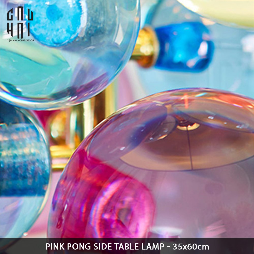 Đèn Bàn Marble Lumière Météore Pink Pong H45-CẬU HAI HOME DECOR