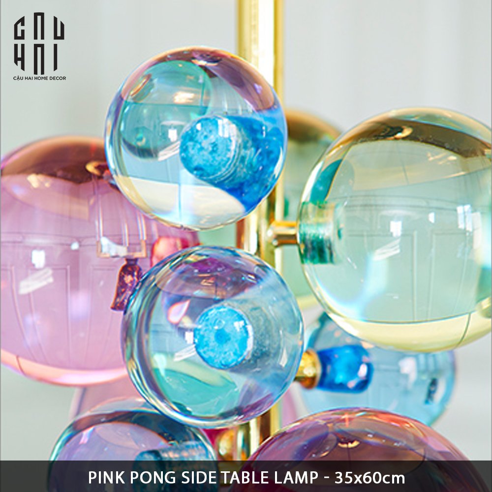 Đèn Bàn Marble Lumière Météore Pink Pong H45-CẬU HAI HOME DECOR