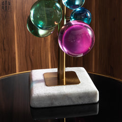 Đèn Bàn Marble Lumière Météore Pink Pong H45-CẬU HAI HOME DECOR