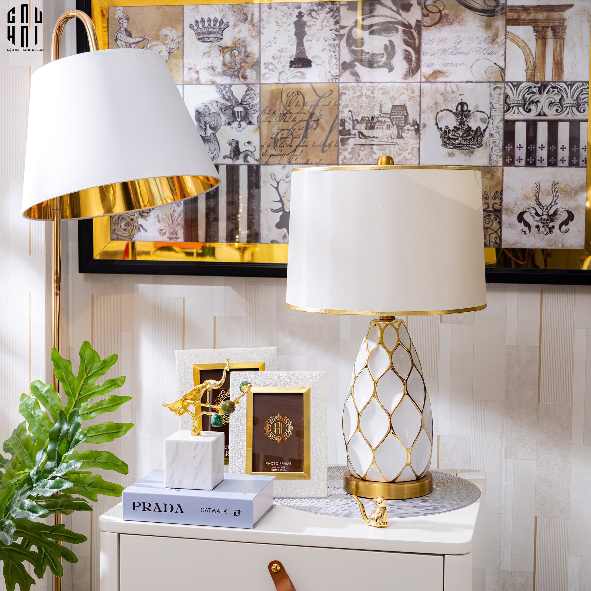 ĐÈN BÀN MARTHA - MARTHA PORCELAIN SIDE TABLE LAMP-7- Cậu Hai Home Decor