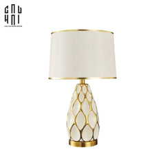 Đèn Bàn Martha - Martha Porcelain Side Table Lamp-CẬU HAI HOME DECOR