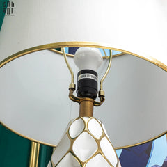 Đèn Bàn Martha - Martha Porcelain Side Table Lamp-CẬU HAI HOME DECOR