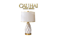 Đèn Bàn Martha - Martha Porcelain Side Table Lamp-CẬU HAI HOME DECOR