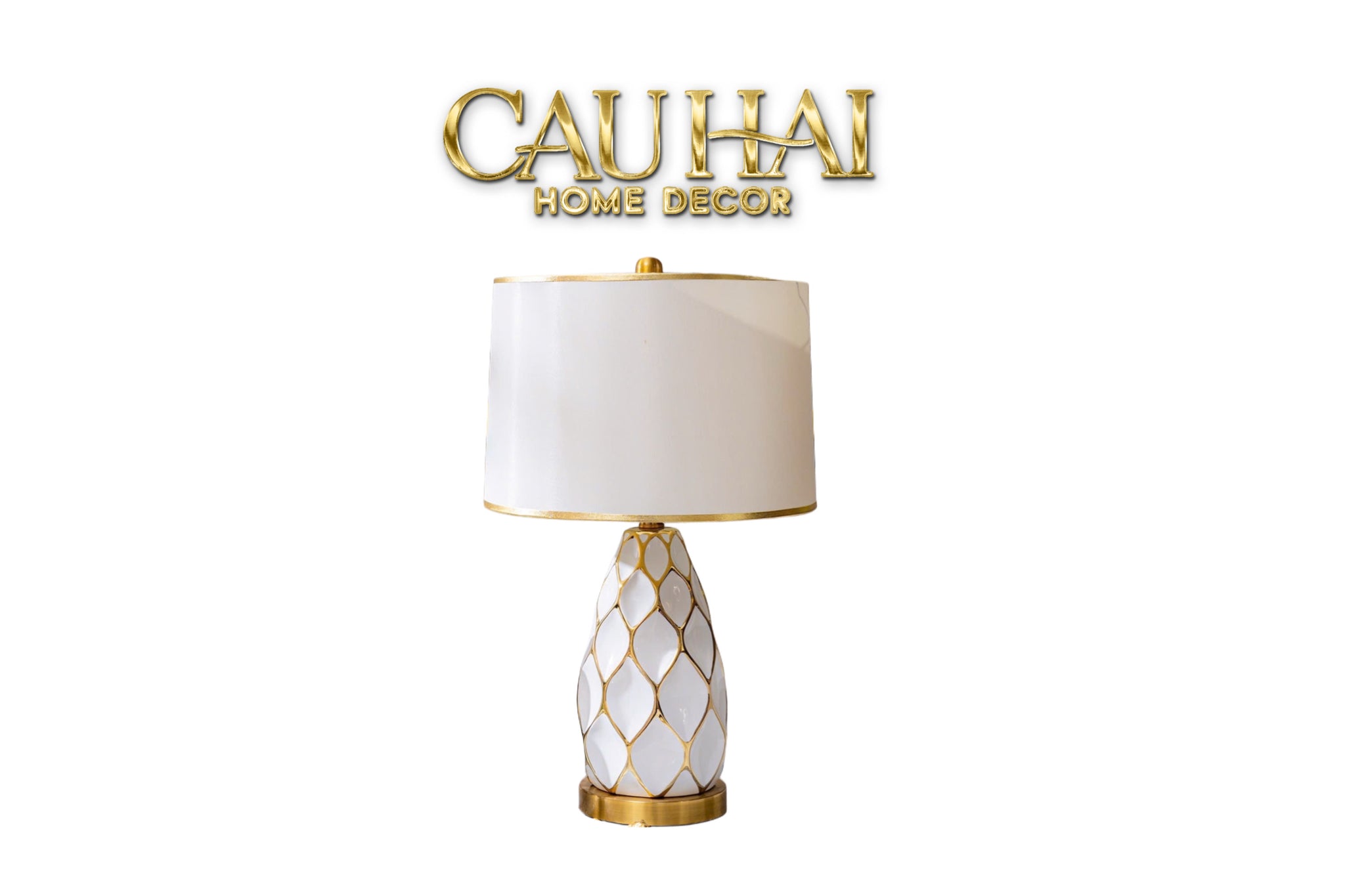 Đèn Bàn Martha - Martha Porcelain Side Table Lamp-CẬU HAI HOME DECOR
