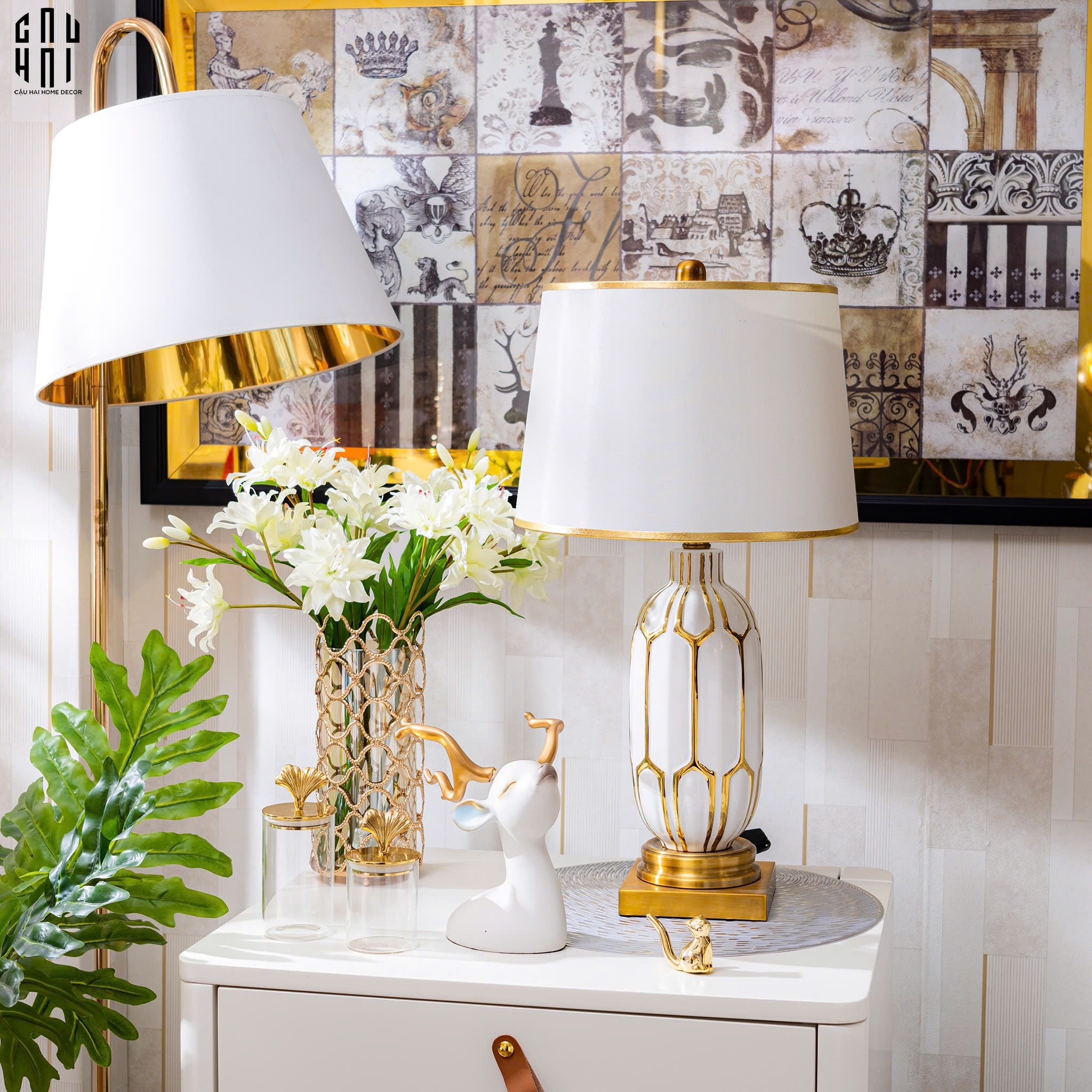 ĐÈN BÀN SEPHORA - SEPHORA PORCELAIN SIDE TABLE LAMP-8- Cậu Hai Home Decor