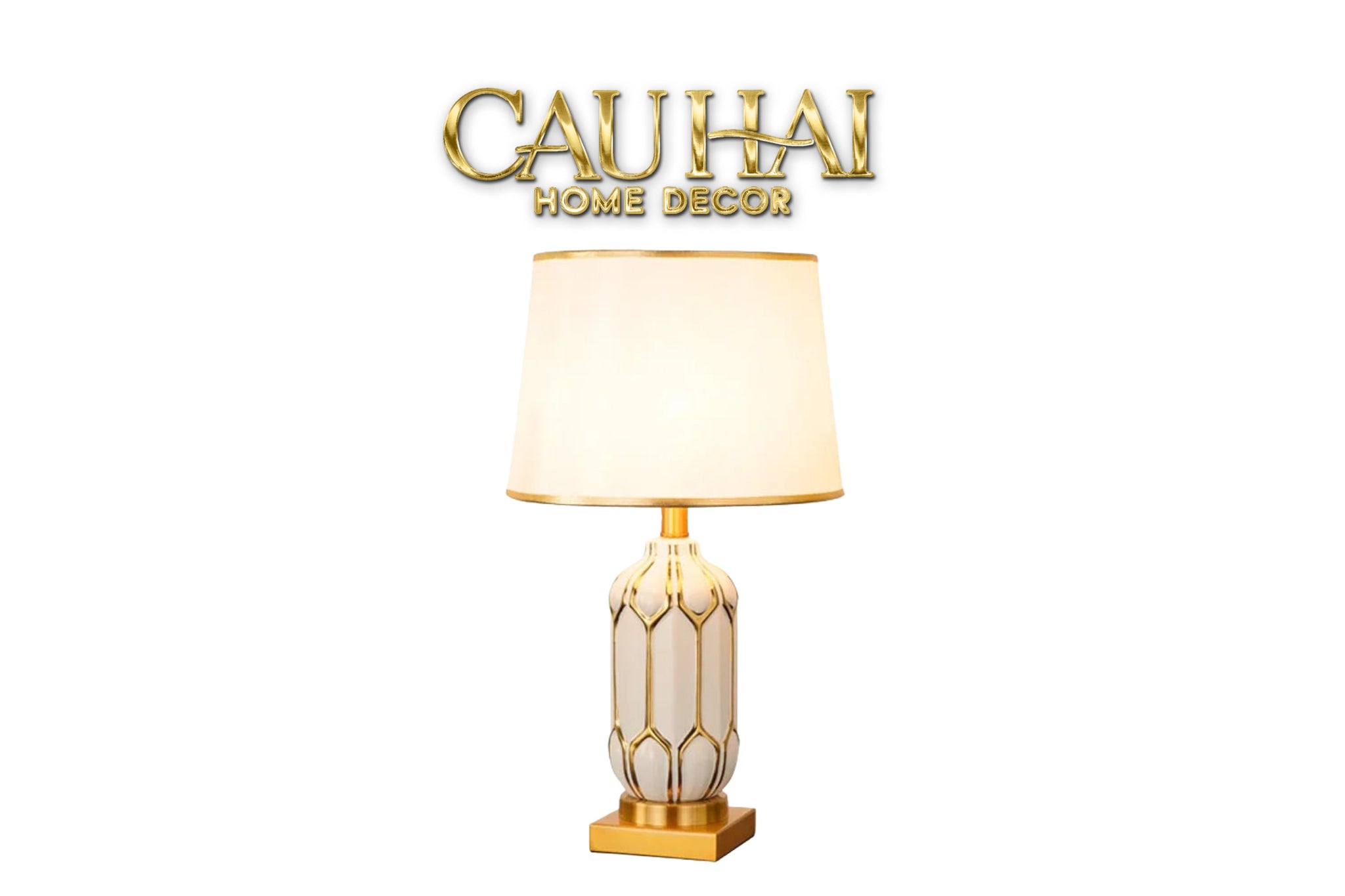 Đèn Bàn Sephora - Sephora Porcelain Side Table Lamp - CẬU HAI HOME DECOR