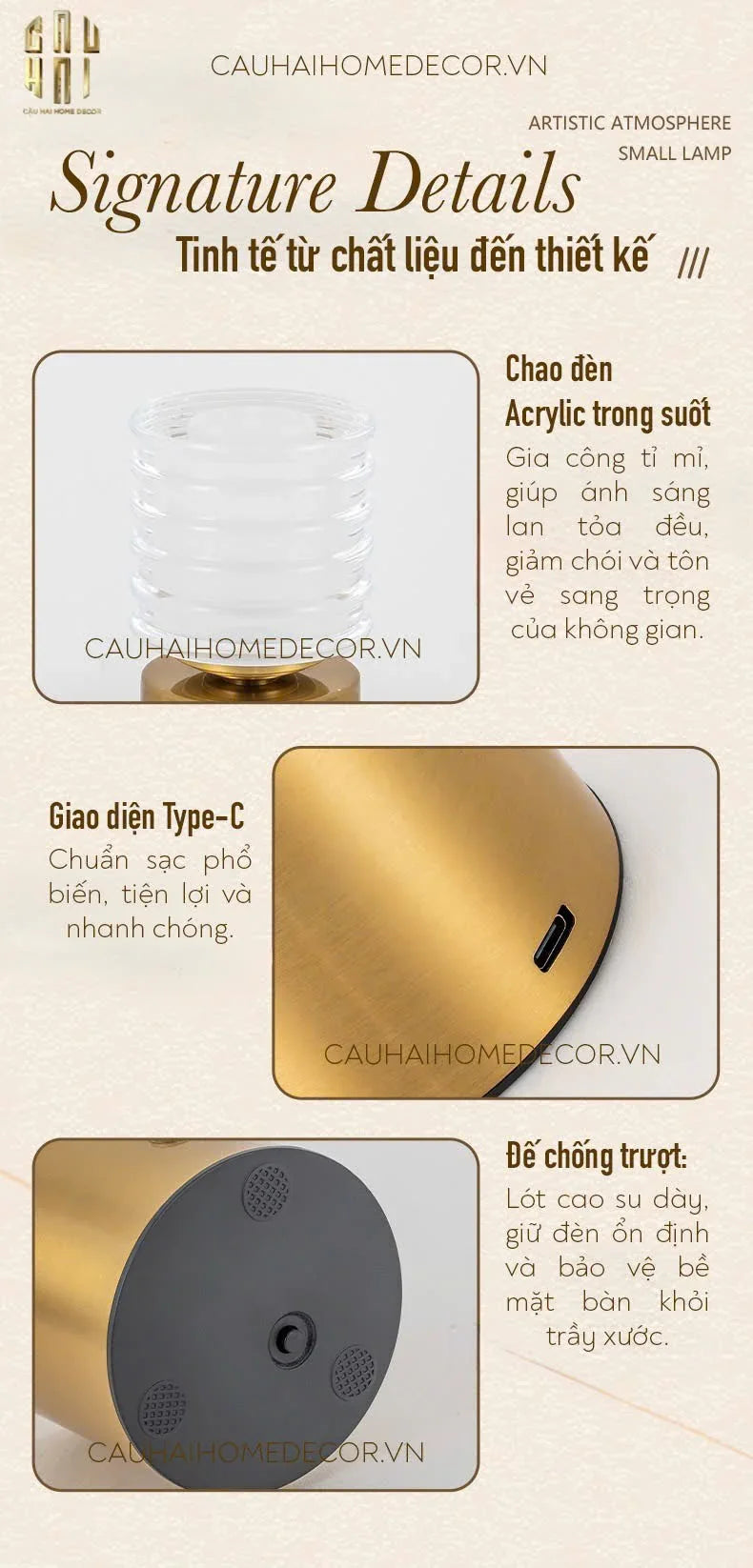 ĐÈN NGỦ ĐỂ BÀN AURORA COIL